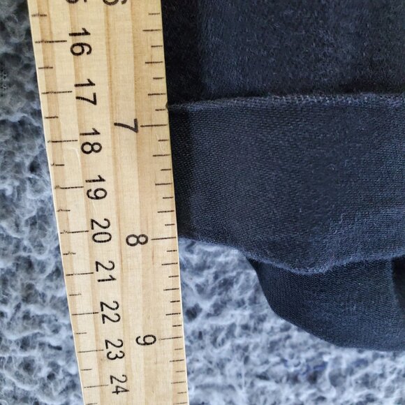 Talbots Shorts Women Size 12 Black Girlfriend Stretch Denim Cuffed - Picture 7 of 12